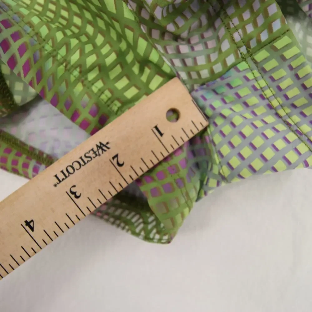 Fabletics Shorts Green Pink Multicolor Mid Rise Running Zipper Pocket XS NWT - Picture 6 of 14